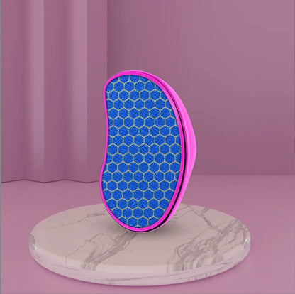 Premium Nano Glass Pedicure Foot File in gold, sky blue, and pink colors for smooth, soft feet