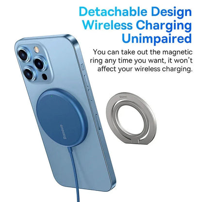 Magnetic Finger Ring Holder - Universal Smartphone Stand and Grip for iPhone, Samsung, and other devices