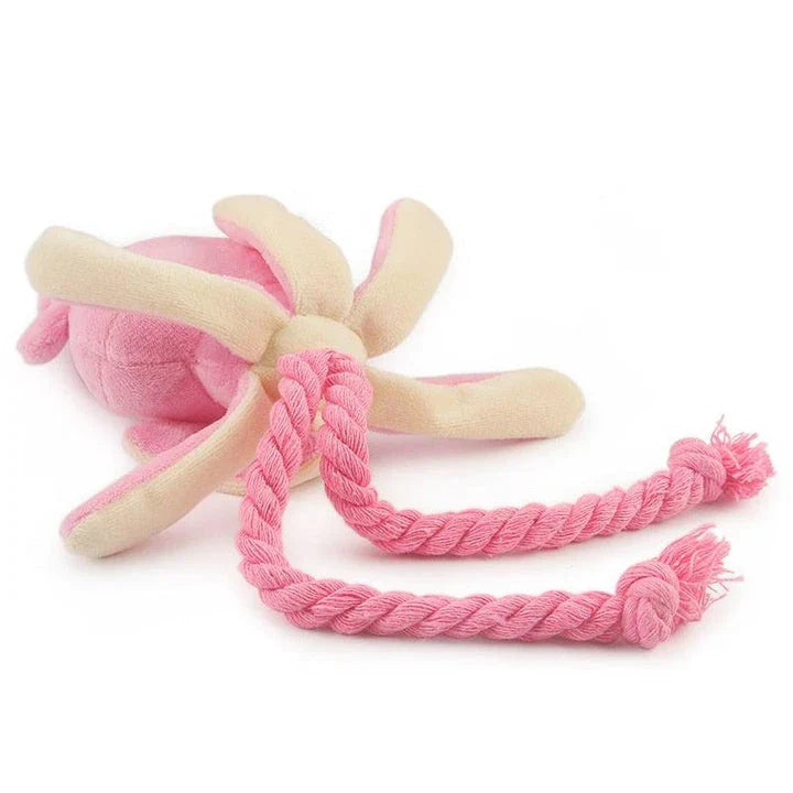 Hhomeenjoy US Snuggly Plush Squid Toy for Dogs
