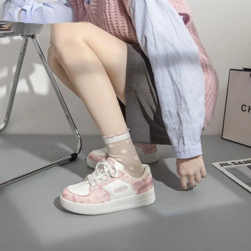 Fashionable and comfortable women's casual sports shoes with a unique design, available in various trendy colors