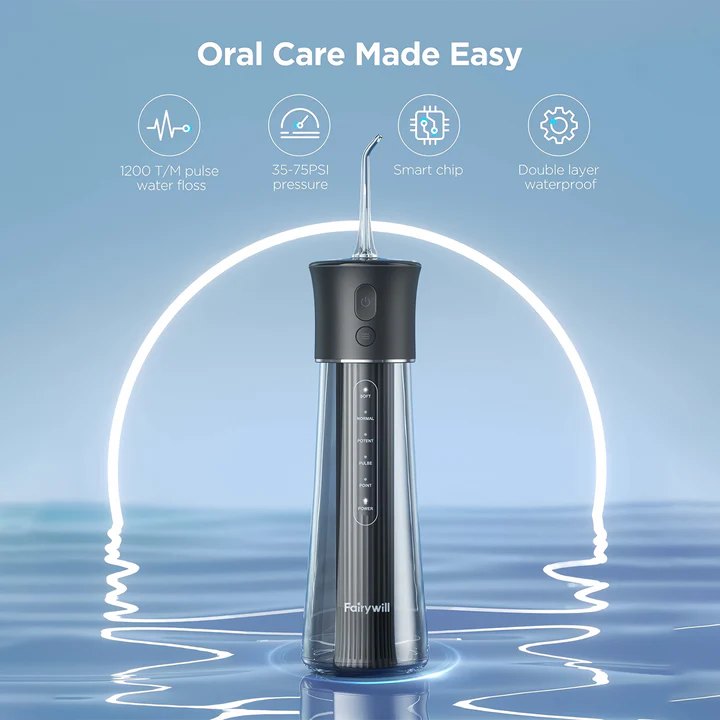 Trendha Powerful 5-Mode Water Flosser with USB-C Charging and 300ml Water Tank