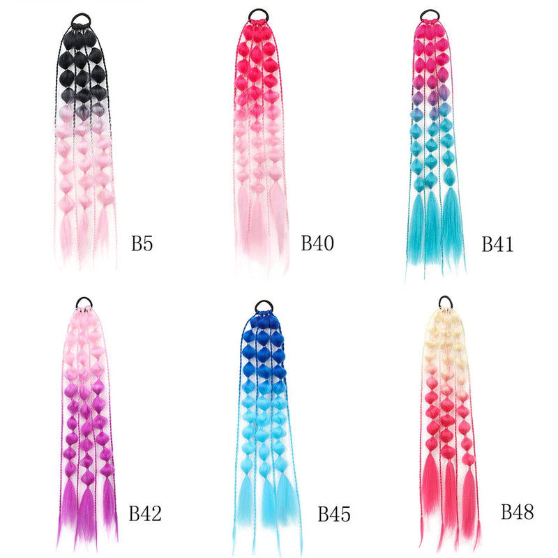 Hhomeenjoy US Enchanting Bubble Braid Ponytail Wig for Vibrant Style
