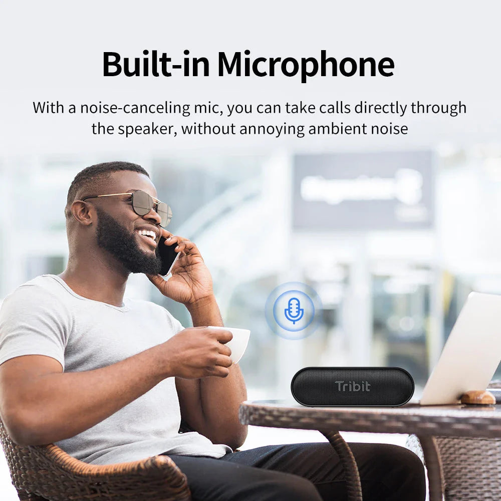 Premium Portable Bluetooth Speaker with 24-Hour Playtime, Waterproof Design, and Enhanced Bass