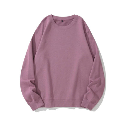 Heavyweight knit pullover sweater in various solid colors, perfect for couples to wear together