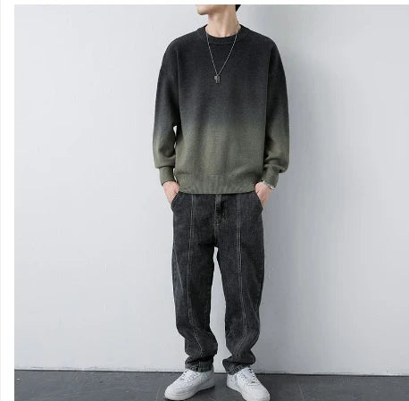 Cozy velvet sweater in sand brown color, featuring a soft, velvety texture and thick, insulating fabric for warmth and style.