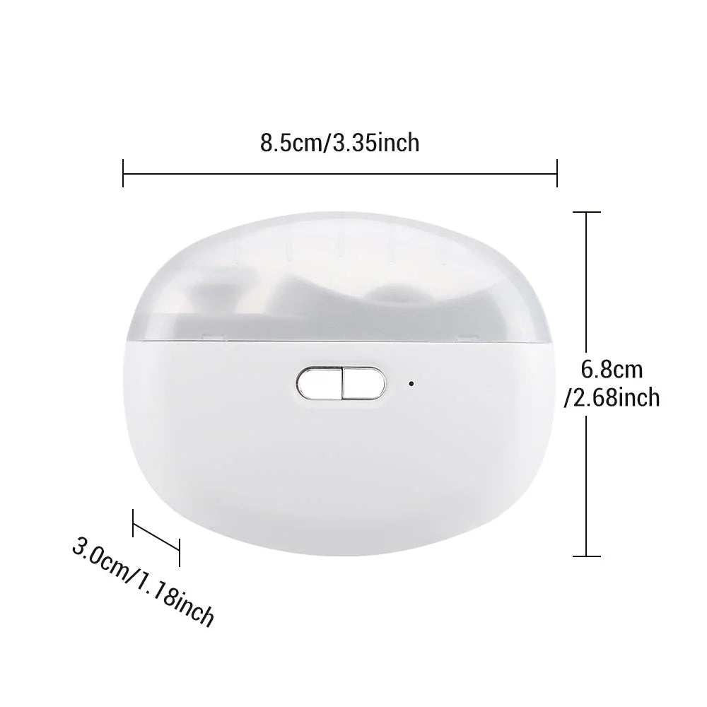 2-in-1 Rechargeable Electric Nail Clipper with LED Light for Precision Nail Grooming