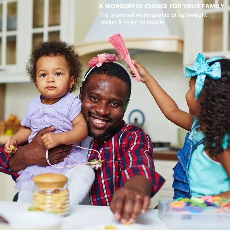 Detangling Hair Brush and Scalp Massager for Travel - Compact, Durable, and Designed for Efficient Detangling