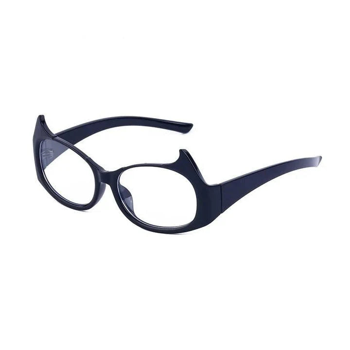Stylish cat-eye sunglasses with oversized frames, semi-rimless design, and punk-inspired detailing for a timeless, glamorous look