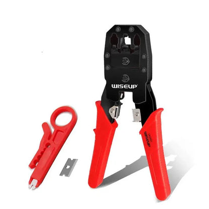 Professional Network Cable Stripping Crimping Pliers with RJ45 Cable Tester