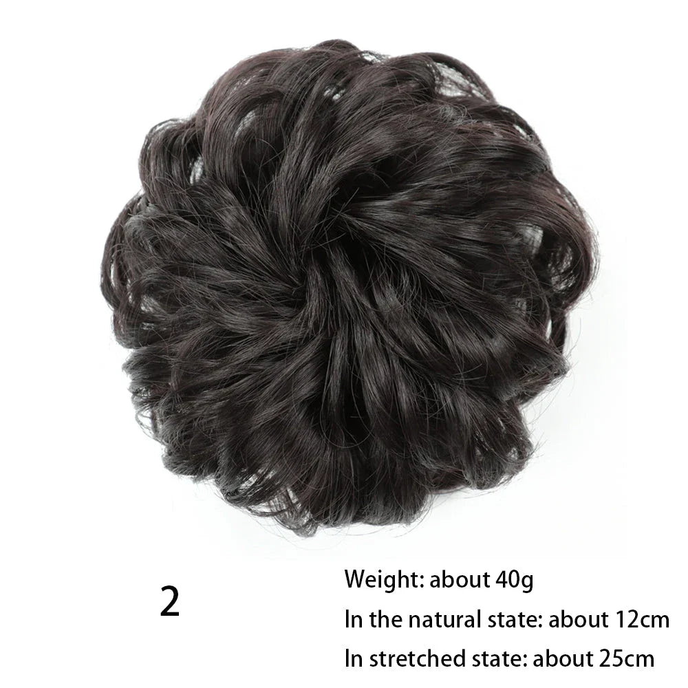 Messy Chignon Donut Hair Bun Pad - Effortless Elegance Hair Accessory for Stylish Buns