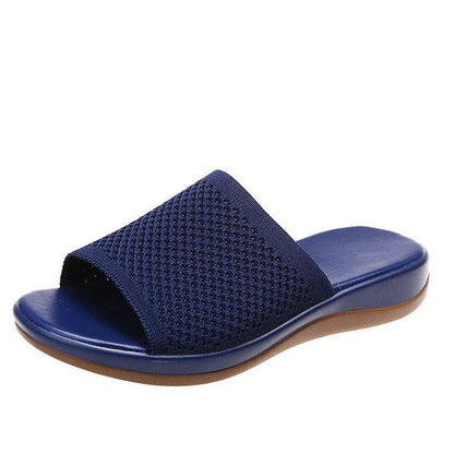 Fashionable wedge sandals with soft foam sole and leather lining, available in multiple vibrant colors