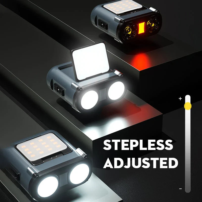 Powerful Rechargeable LED Headlamp with 500 lumens of brightness, long-lasting battery, and water-resistant design for outdoor activities