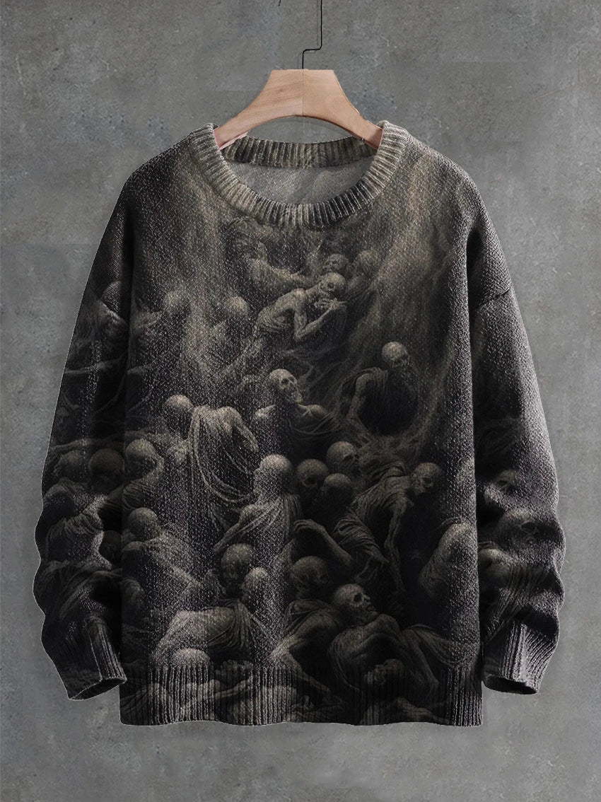 Ghostly Halloween sweater with playful ghost design, available in a variety of colors and sizes