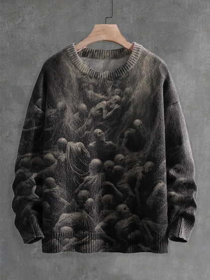 Ghostly Halloween sweater with playful ghost design, available in a variety of colors and sizes