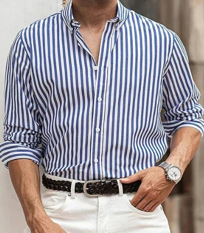 Premium polyester long sleeve shirt with 3D pattern for casual autumn wear