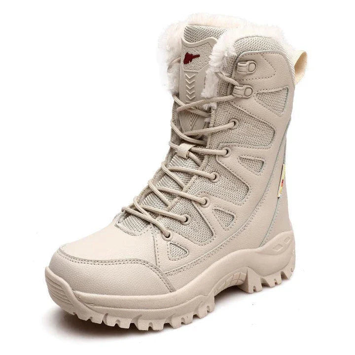 Durable and comfortable men's winter boots with breathable mesh uppers and sturdy rubber soles for reliable traction and support in snowy and icy conditions.