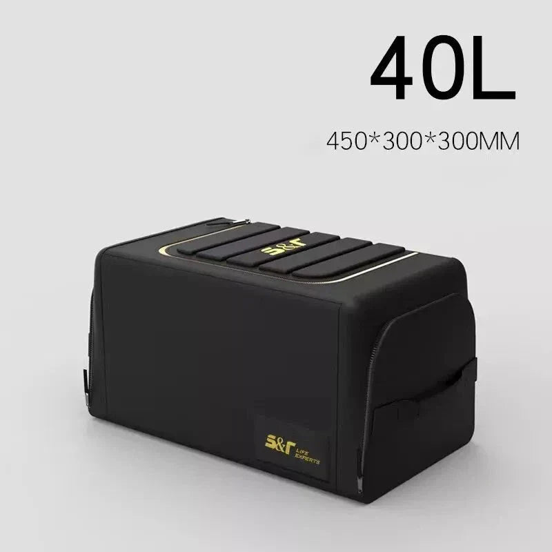 Premium Large Capacity Folding Car Trunk Organizer - Durable, Customizable, and Convenient Storage Solution for Your Vehicle