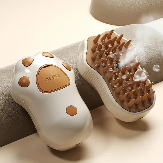 Premium 3-in-1 Electric Pet Grooming Brush with Soothing Steam for Healthy Coat and Reduced Shedding