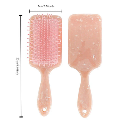 Marble Air Cushion Scalp Massage Hairbrush with air cushion technology for a soothing scalp massage and smooth, frizz-free hair