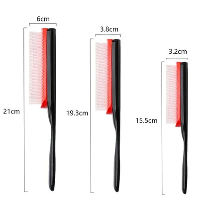 9-Row Detangling Hair Brush with Scalp Massager, Suitable for Straight, Curly, and Wavy Hair Types