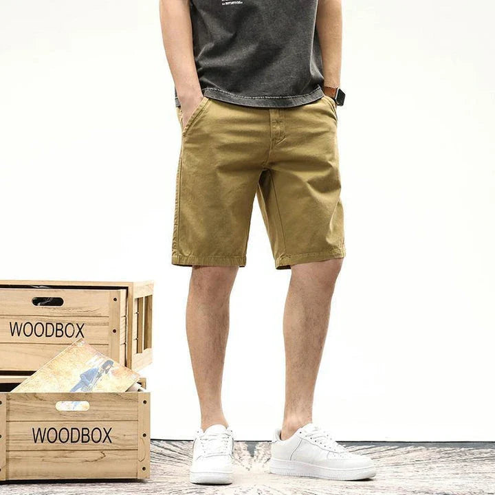 Stylish and versatile casual pants for men, featuring a medium-elastic fabric blend and a range of classic colors for everyday comfort and style.