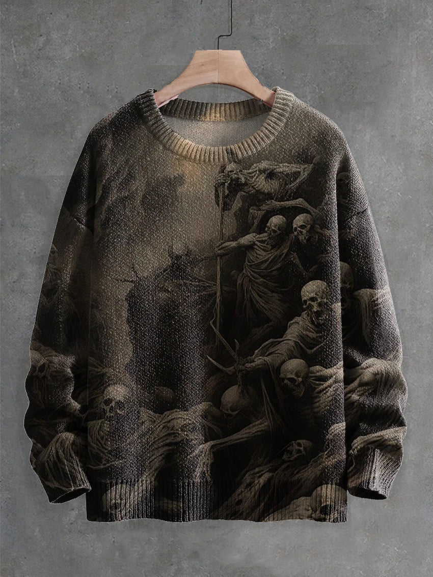 Ghostly Halloween sweater with playful ghost design, available in a variety of colors and sizes