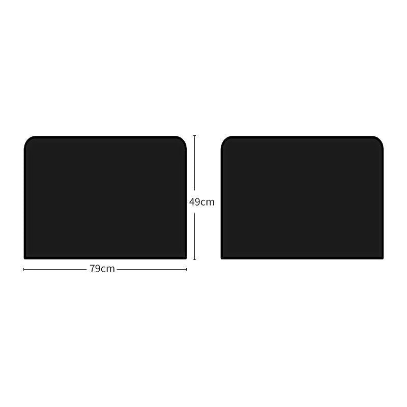 2PCS Magnetic Car Sun Shade with UV Protection - Sleek Black Design for Effortless Sun Glare Reduction