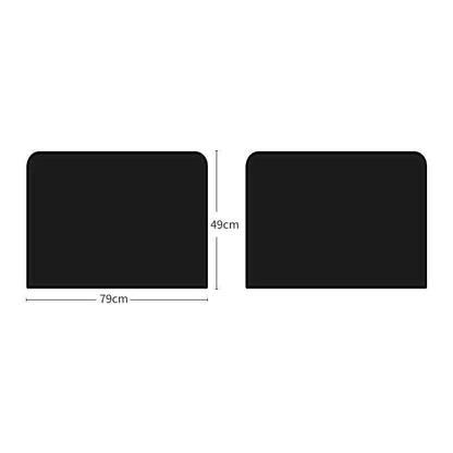 2PCS Magnetic Car Sun Shade with UV Protection - Sleek Black Design for Effortless Sun Glare Reduction