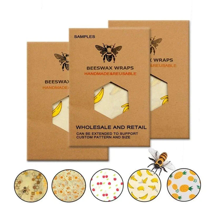 Premium Eco-Friendly Reusable Food Wrap Sheets made of durable cotton cloth for sustainable food storage and reduced plastic waste