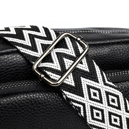 Stylish and functional genuine leather crossbody bag for women with interior organization pockets