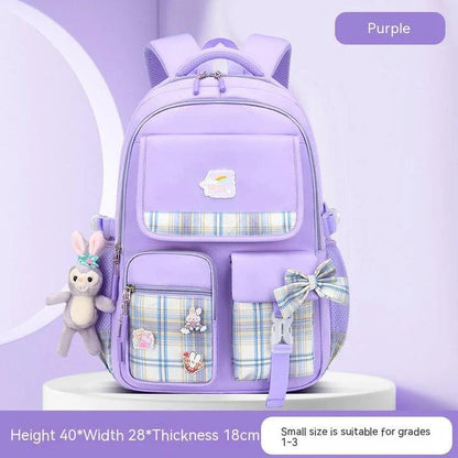 Large capacity cartoon-style backpack for children, featuring a spacious interior, durable nylon construction, and a waterproof, breathable design.