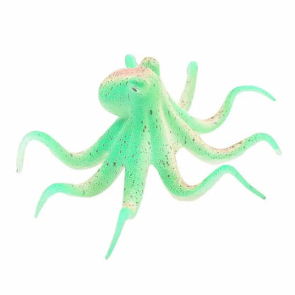 Lifelike artificial octopus decor with flexible tentacles for aquarium display