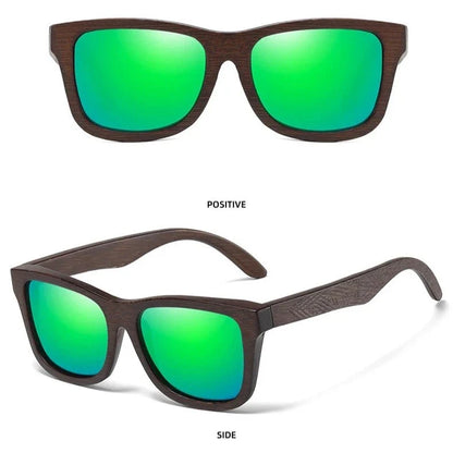 Handcrafted Bamboo Sunglasses with Polarized Lenses and Gift Box