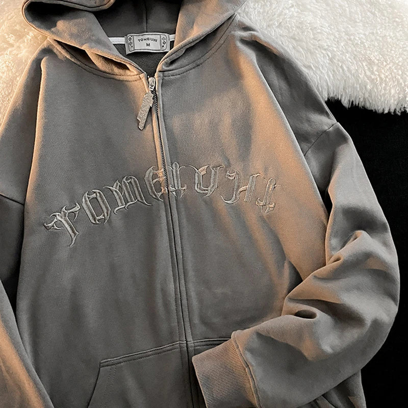 Vintage-inspired American-made sweater cardigan in a relaxed, oversized fit with cozy cotton construction