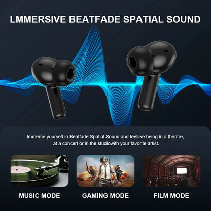 Advanced ANC wireless earphones with smart touchscreen charging case for seamless audio control