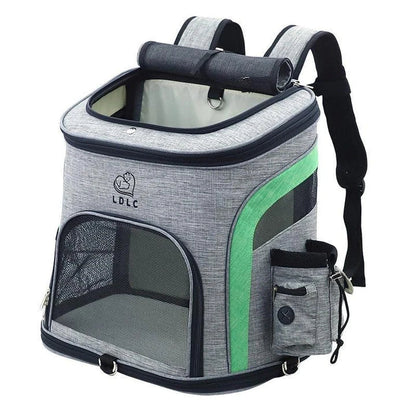 Melange Backpack Cat Carrier with durable nylon construction and stylish design for secure and comfortable pet travel