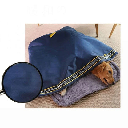 Cozy and Durable Waterproof Dog Bed with Plush Sleeping Surface in Multiple Sizes