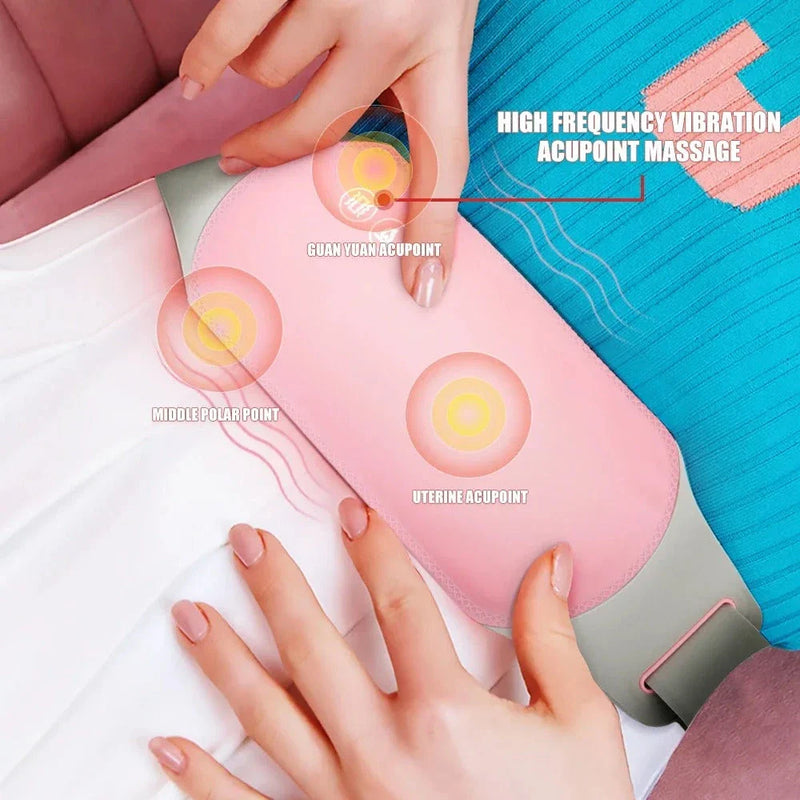 Hhomeenjoy US Portable Menstrual Heating Pad with Massage - Relieve Cramps Anytime, Anywhere
