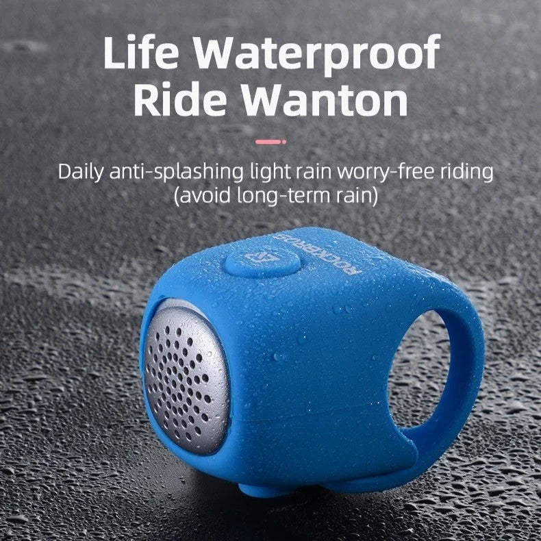 High-Powered Electric Cycling Bell with 110 dB Horn, Rainproof Handlebar Design for Maximum Safety and Visibility
