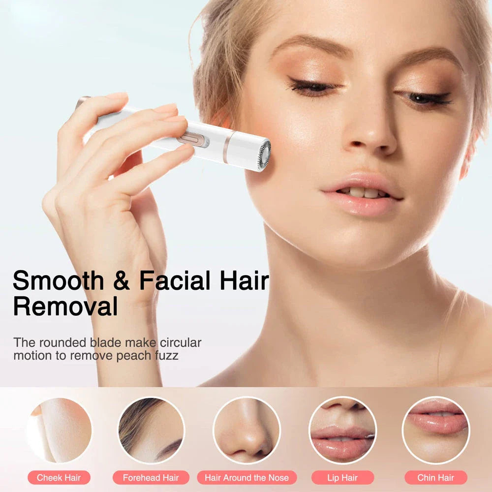 5-in-1 Electric Shaver and Hair Removal Kit for Women with Detachable Heads, USB Rechargeable, and Compact Design