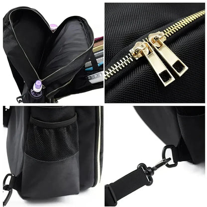 Barber's Portable Organizer Backpack with multiple storage compartments for hairstyling tools