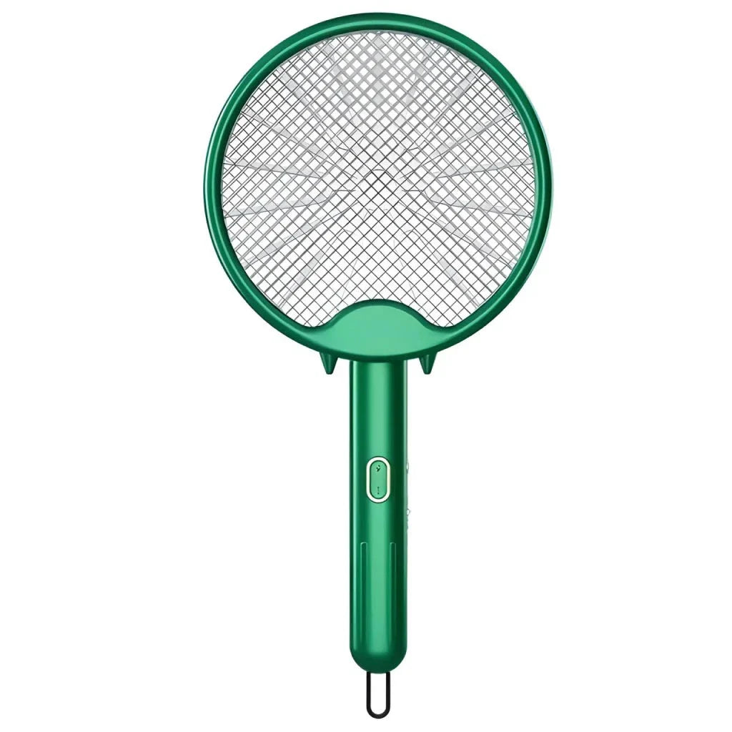 Electric Mosquito Racket with smart chip, powerful zapping grid, and compact foldable design for mosquito-free outdoor enjoyment