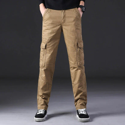 Trendha men's outdoor casual cotton trousers with multiple pockets in a variety of colors and sizes