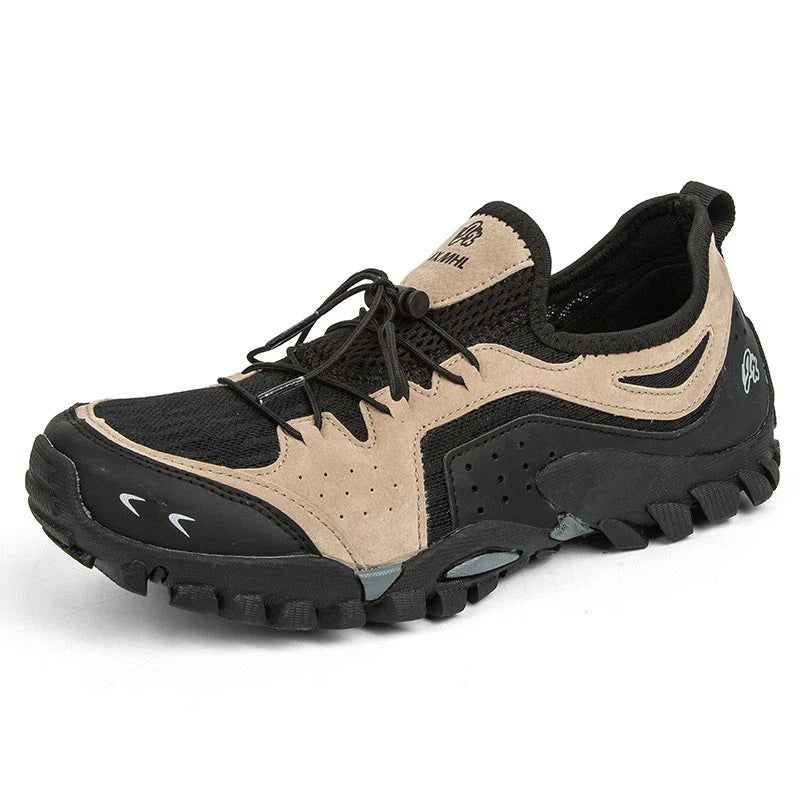 Couple Summer Hiking Outdoor Mesh Shoes with breathable mesh upper and rubber sole for comfortable outdoor adventures