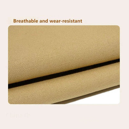 Durable outdoor folding chair with solid beech wood frame and breathable cotton canvas seating for comfortable camping and outdoor adventures