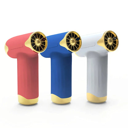 Cordless Travel Hair Dryer with 4 Customizable Airflow Settings, Rechargeable Battery, and Compact Design