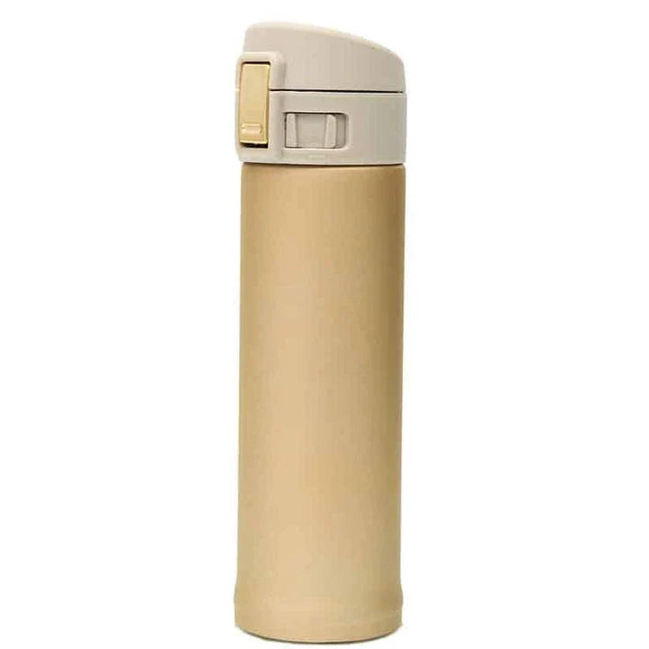 Compact and Colorful Stainless Steel Thermos in Gold Color, Keeps Drinks Hot or Cold for Hours