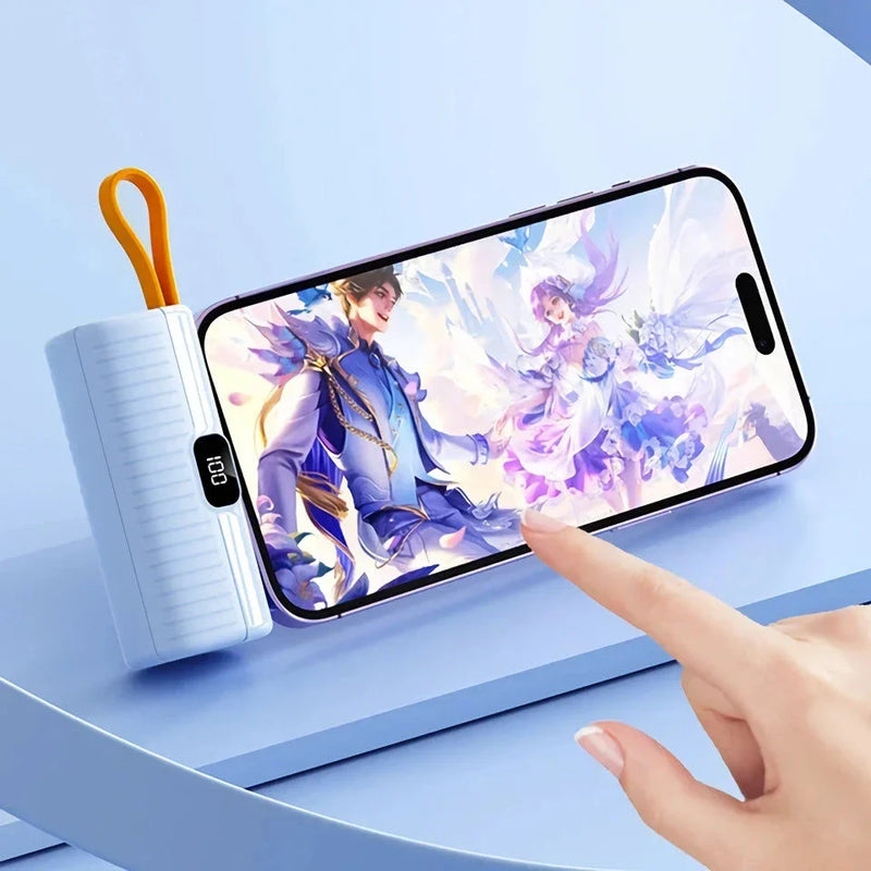 Hhomeenjoy US Compact Dual-Port 30000mAh Portable Power Bank with Fast Charging