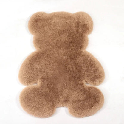 Cozy plush rugs with cute rabbit and bear designs for children's bedrooms, nurseries, and playrooms