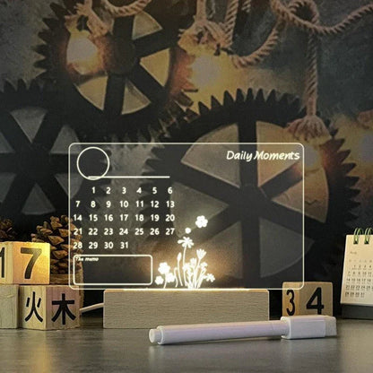 Creative LED Message Board with Pen - Versatile USB-Powered Decorative Lighting for Home